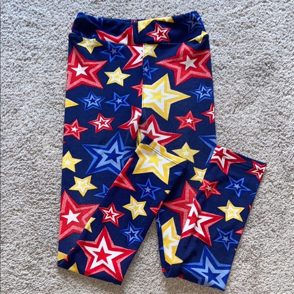 Colorful Star Pattern Leggings